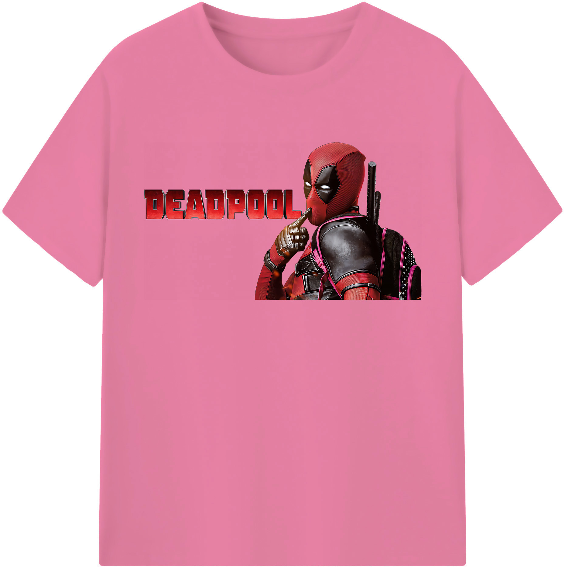 （画像用） Deadpool デッドプール 綿100％半袖Tシャツ（フロントプリント）